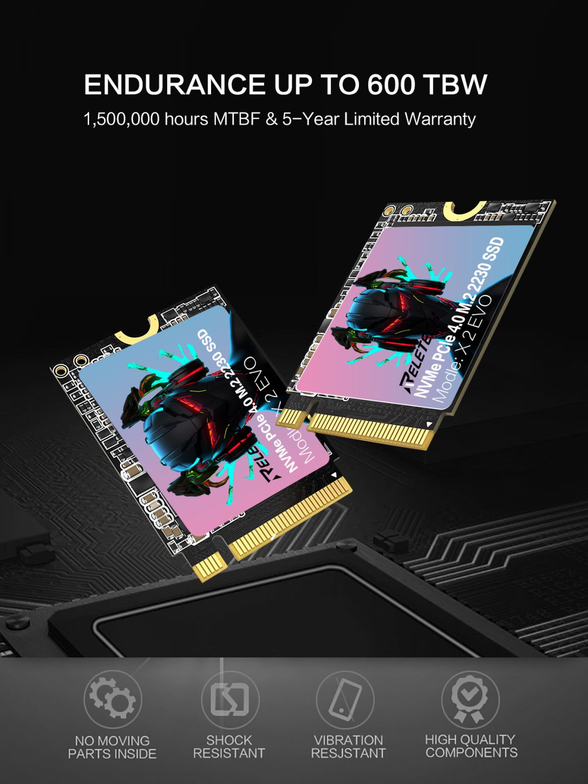 Reletech X2 EVO M 2 SSD NVMe PCIe 4 04 2230 Reletechdigital